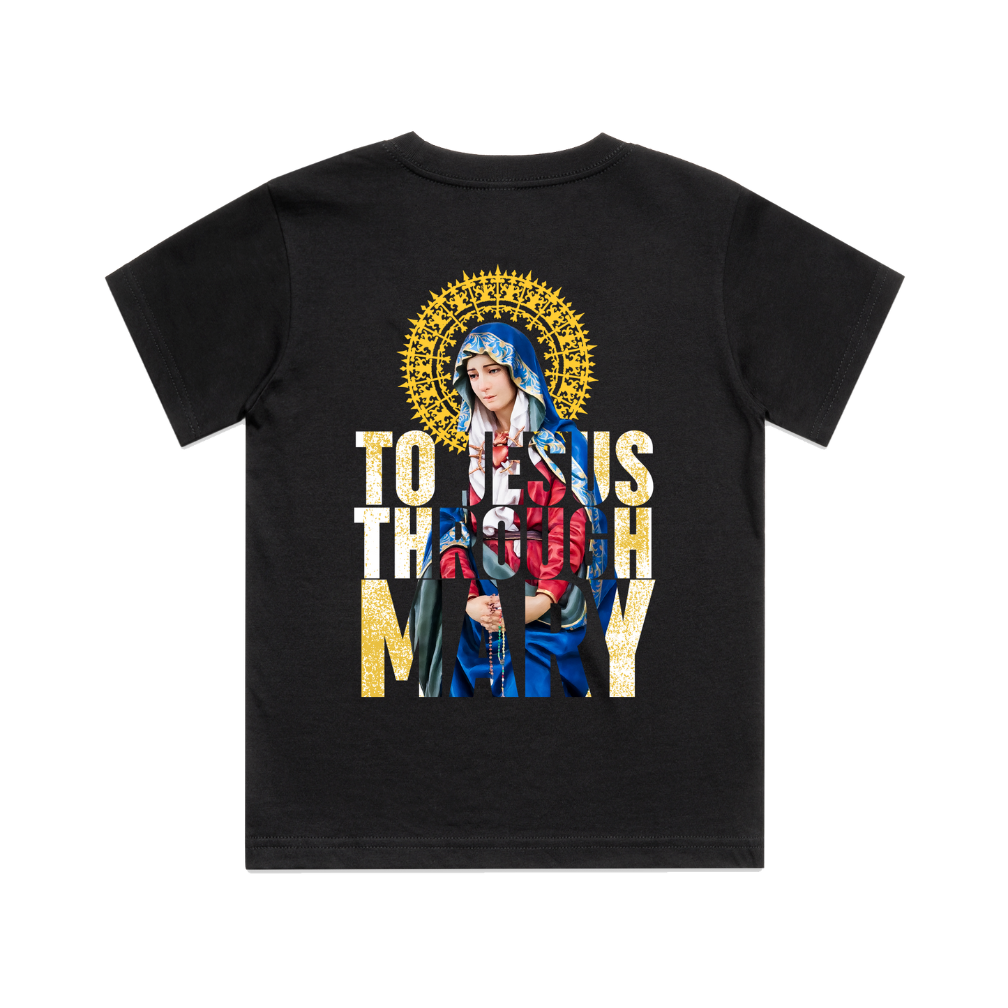 To Jesus Through Mary KIDS Tee