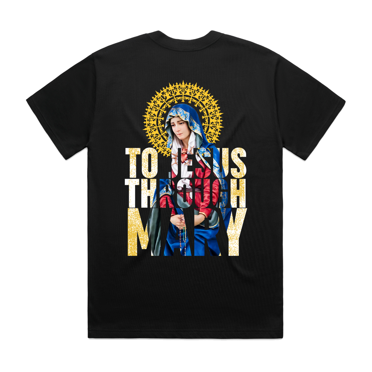 To Jesus Through Mary Oversized Tee