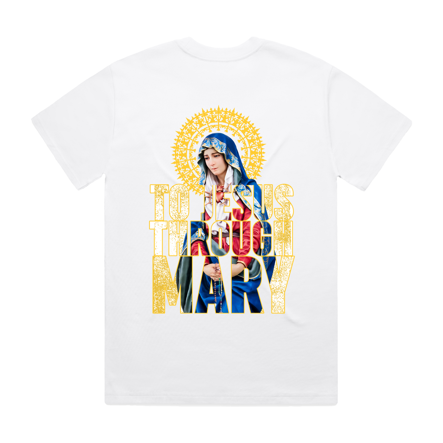 To Jesus Through Mary Oversized Tee